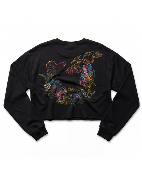 Emblem Sketch Cropped Long-Sleeve These Games Unisex Tee Make Them Hoodie - The Hunger Games: Sunrise on the Reaping