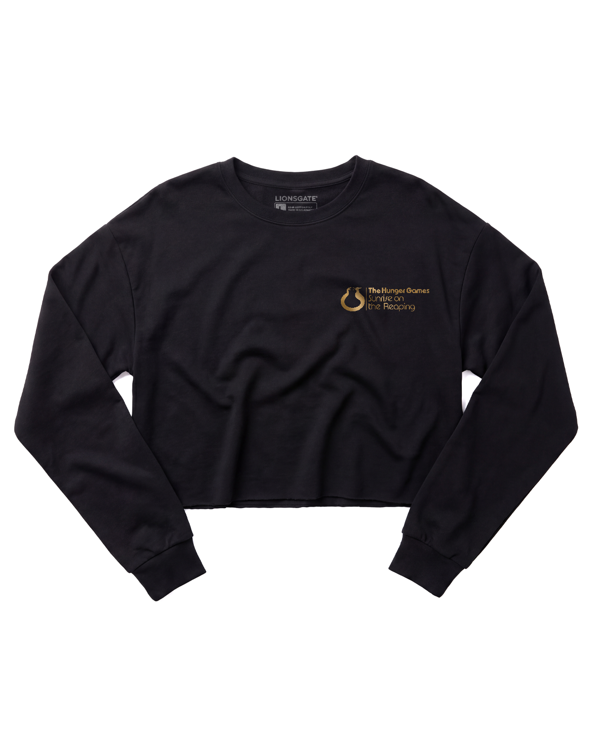 Emblem Sketch Cropped Long-Sleeve These Games Unisex Tee Make Them Hoodie - The Hunger Games: Sunrise on the Reaping