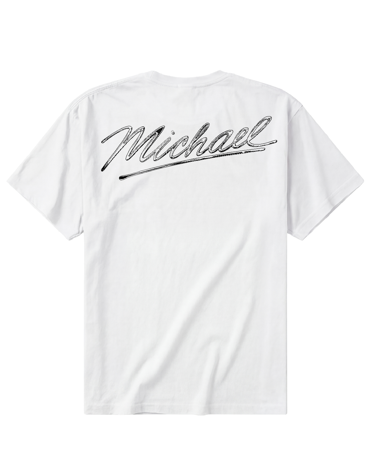 Michael Poster Tee - White